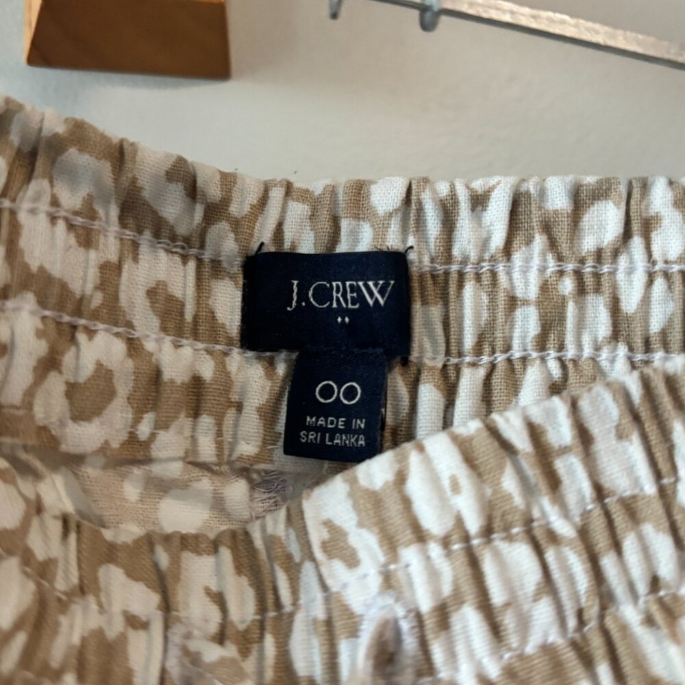 J. Crew Leopard Print Linen Drawstring Pants - image 3